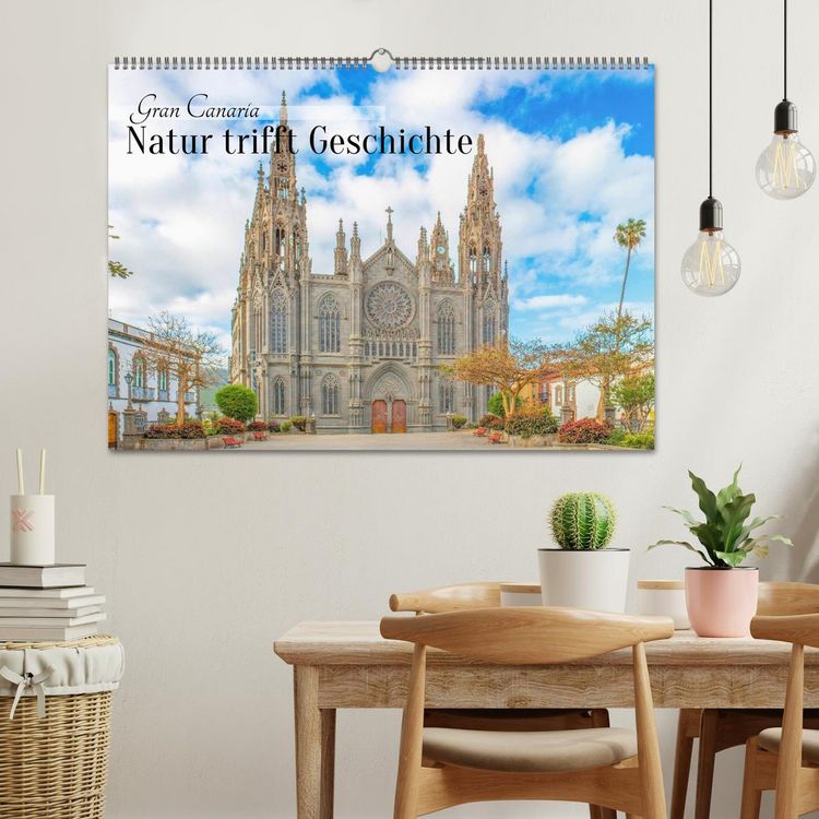 Produktbild: Gran Canaria &ndash; Natur trifft Geschichte (Wandkalender 2026 DIN A2 quer), CALVENDO Monatskalender