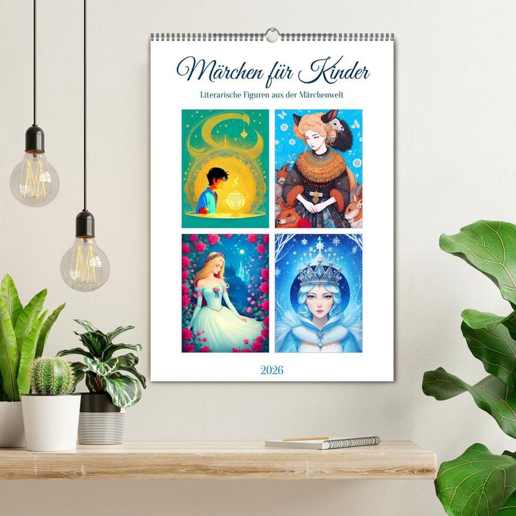 Produktbild: M&auml;rchen f&uuml;r Kinder (Wandkalender 2026 DIN A2 hoch), CALVENDO Monatskalender