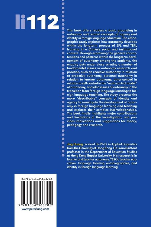 Produktbild: Autonomy, Agency and Identity in Foreign Language Learning and Teaching