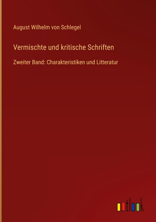 Produktbild: Vermischte und kritische Schriften
