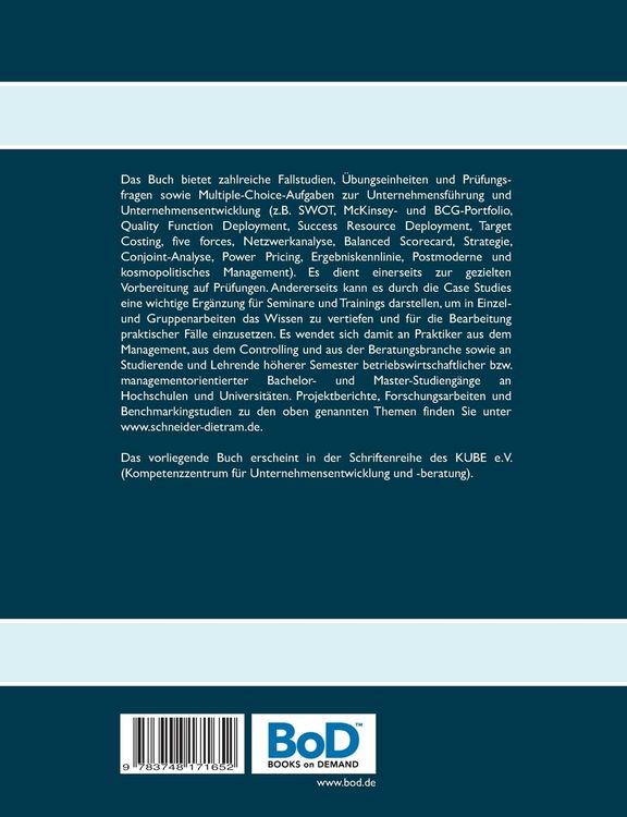 Produktbild: Fallstudien und Klausurtraining zur Unternehmensf&uuml;hrung