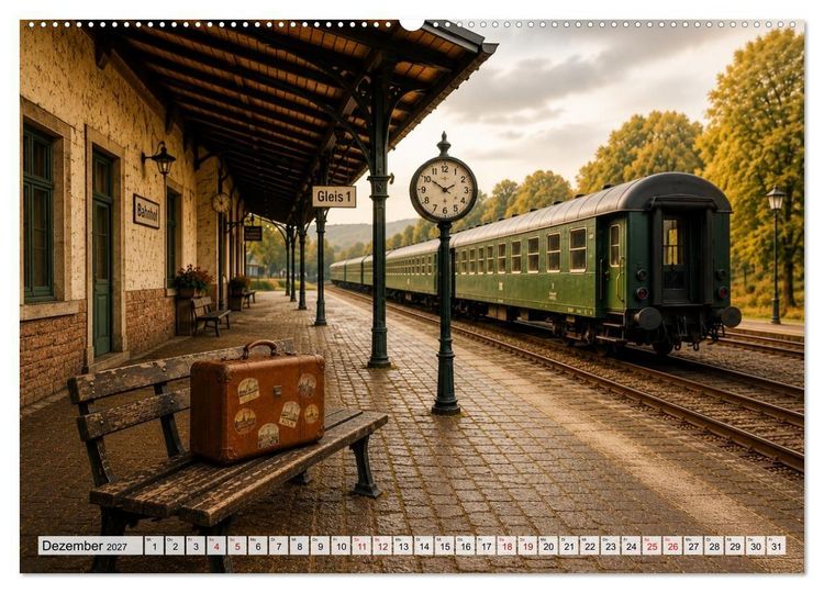 Produktbild: Nostalgische Augenblicke (Wandkalender 2027 DIN A2 quer), CALVENDO Monatskalender