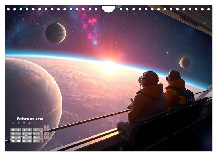 Produktbild: Sterne und Planeten im Blick (Wandkalender 2026 DIN A4 quer), CALVENDO Monatskalender