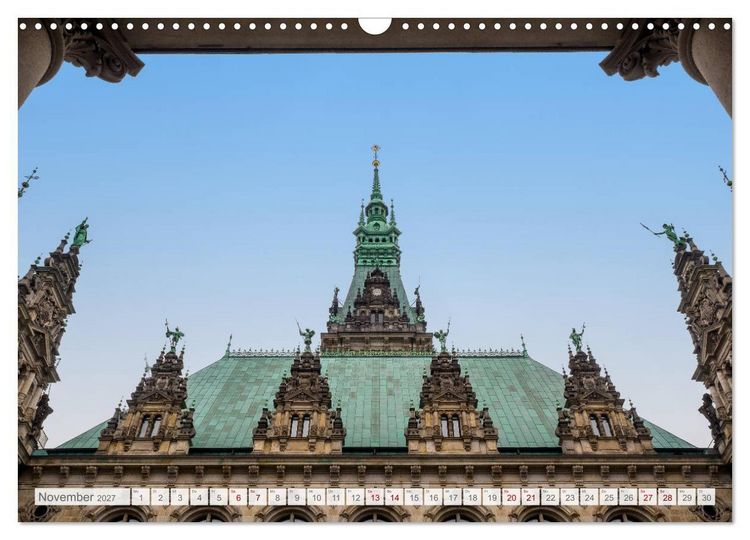 Produktbild: Hamburg. HafenCity, Kontorhausviertel und Speicherstadt. (Wandkalender 2027 DIN A3 quer), CALVENDO Monatskalender