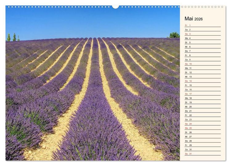 Produktbild: Verzaubernde Provence (hochwertiger Premium Wandkalender 2026 DIN A2 quer), Kunstdruck in Hochglanz