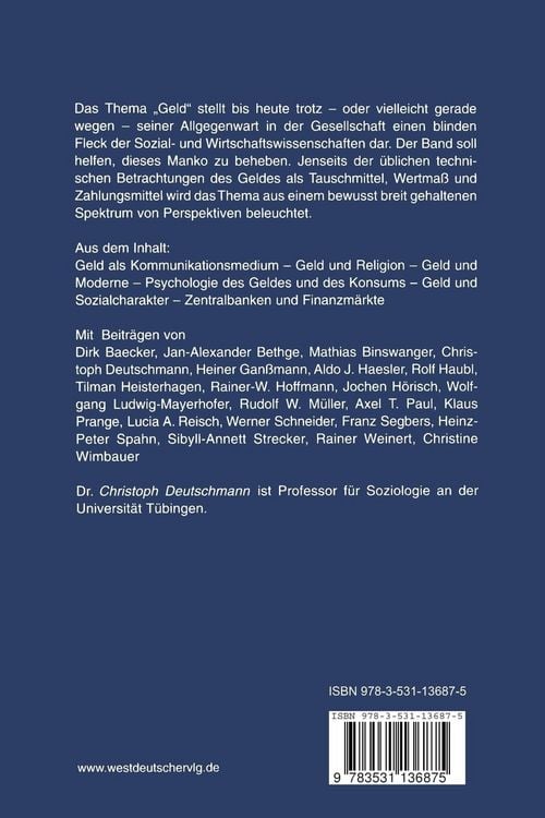Produktbild: Die gesellschaftliche Macht des Geldes