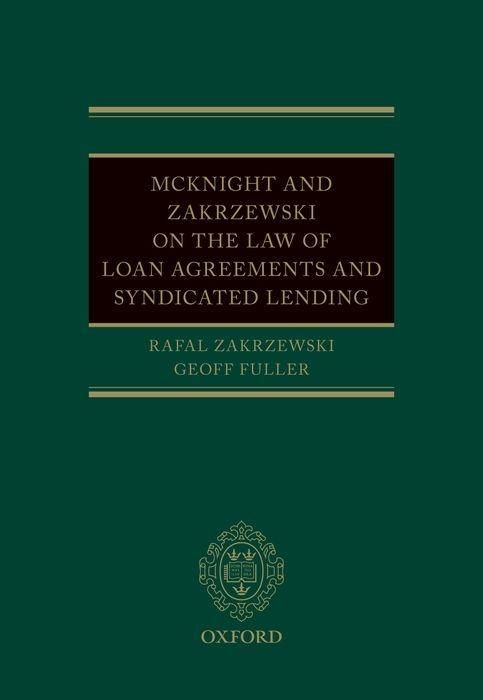 Produktbild: McKnight and Zakrzewski on the Law of Loan Agreements and Syndicated Lending