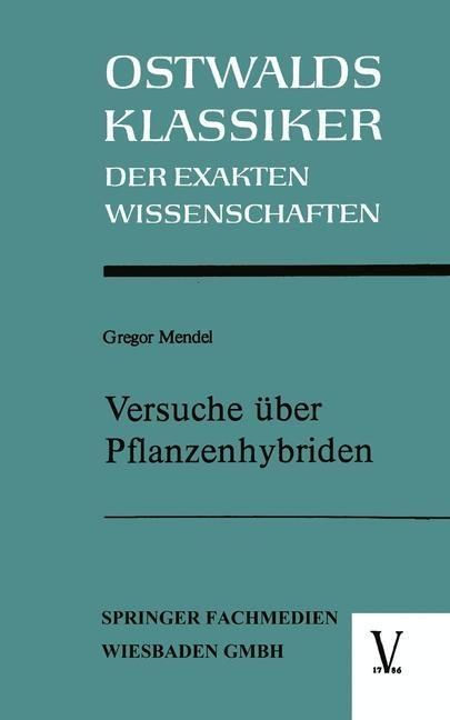 Produktbild: Versuche &uuml;ber Pflanzenhybriden
