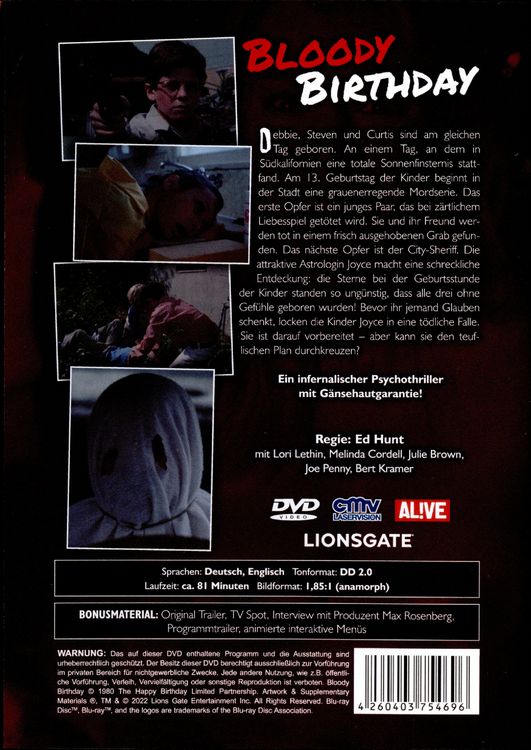 Produktbild: Bloody Birthday (Angst)