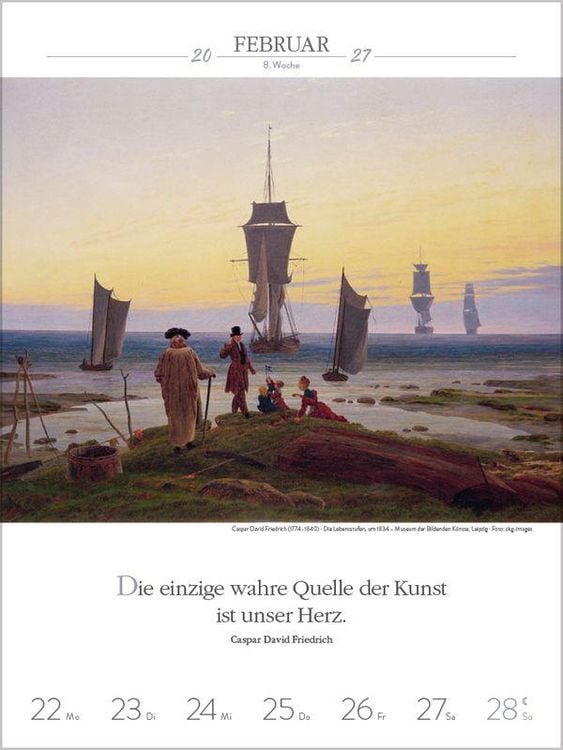 Produktbild: Literaturkalender Kunst 2027