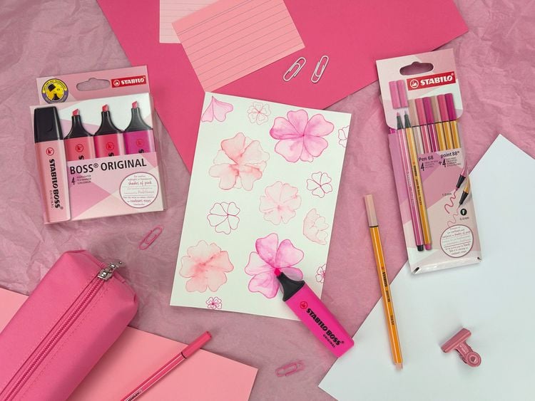 Produktbild: STABILO Pen 68 & point 88 8er Etui Shades of Pink