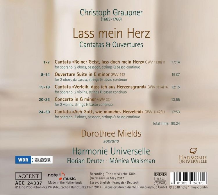Produktbild: Lass Mein Herz: Cantatas & Overtures