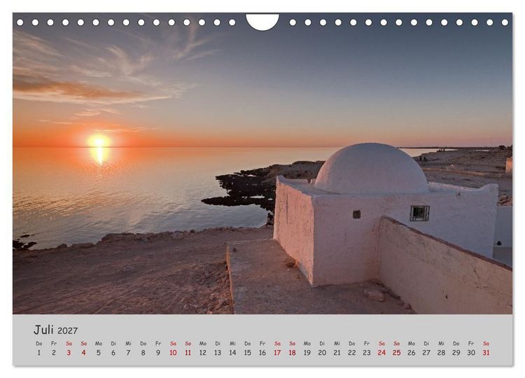 Produktbild: Tunesien Vielfalt am Mittelmeer (Wandkalender 2027 DIN A4 quer), CALVENDO Monatskalender