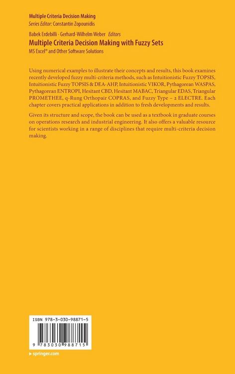 Produktbild: Multiple Criteria Decision Making with Fuzzy Sets