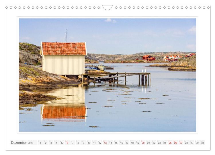 Produktbild: Bohusl&auml;n. K&auml;ring&ouml;n - Gullholmen - H&aring;ll&ouml; (Wandkalender 2026 DIN A3 quer), CALVENDO Monatskalender