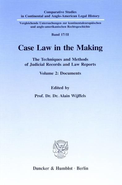 Produktbild: Case Law in the Making.