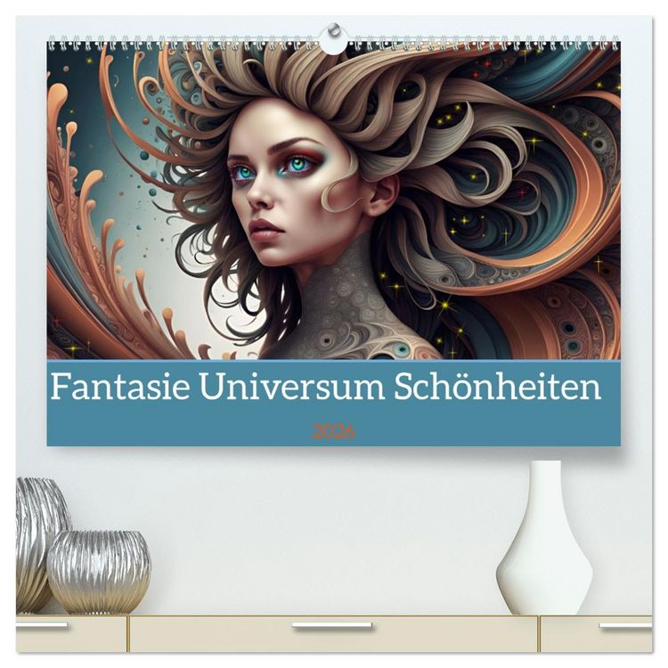 Produktbild: Fantasie Universum Sch&ouml;nheiten (hochwertiger Premium Wandkalender 2026 DIN A2 quer), Kunstdruck in Hochglanz