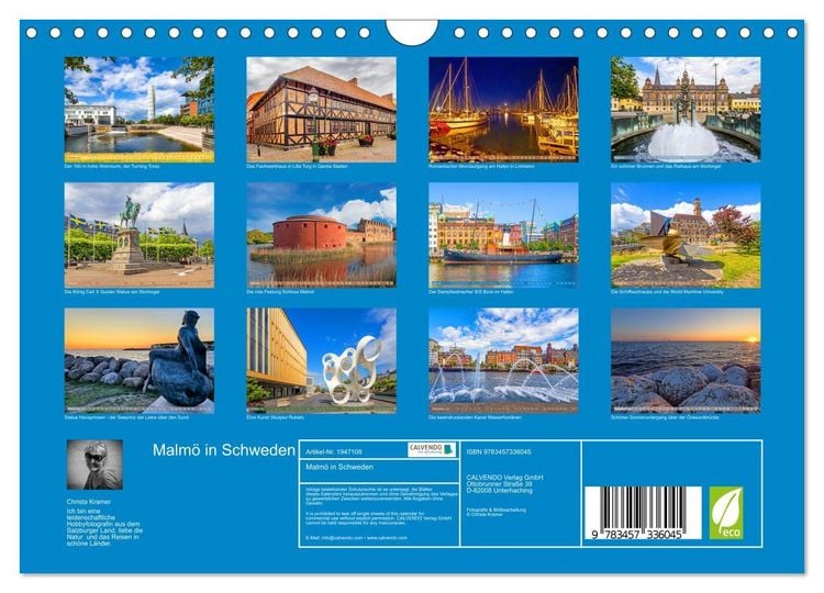 Produktbild: Malm&ouml; in Schweden (Wandkalender 2026 DIN A4 quer), CALVENDO Monatskalender