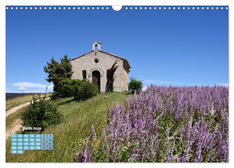 Produktbild: Chapelles historiques de Provence (Calendrier mural 2026 DIN A3 vertical), CALVENDO calendrier mensuel