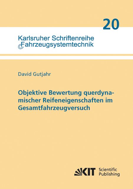 Produktbild: Objektive Bewertung querdynamischer Reifeneigenschaften im Gesamtfahrzeugversuch