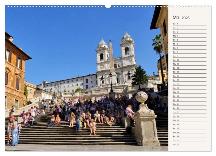 Produktbild: Rom - Die Ewige Stadt (hochwertiger Premium Wandkalender 2026 DIN A2 quer), Kunstdruck in Hochglanz