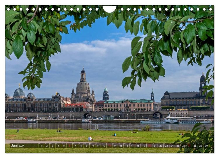 Produktbild: Dresden, ein Jahr an der Elbe (Wandkalender 2027 DIN A4 quer), CALVENDO Monatskalender