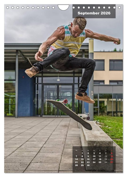 Produktbild: Mit dem Skateboard unterwegs (Wandkalender 2026 DIN A4 hoch), CALVENDO Monatskalender