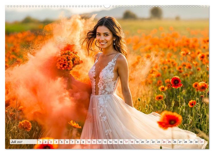 Produktbild: Trash The Dress - Brautshooting mit Action (Wandkalender 2027 DIN A2 quer), CALVENDO Monatskalender