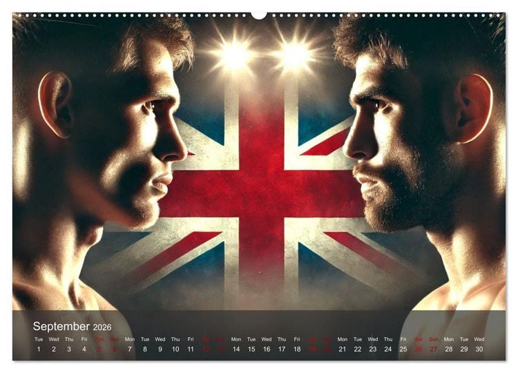 Produktbild: MMA UK - The ultimate fight (Wall Calendar 2026 DIN A2 landscape), CALVENDO 12 Month Wall Calendar