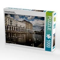 CALVENDO Puzzle „Alsterarkaden Hamburg“ – 1000 Teile, 64x48 Cm, Premium-Qualität Aus Europa