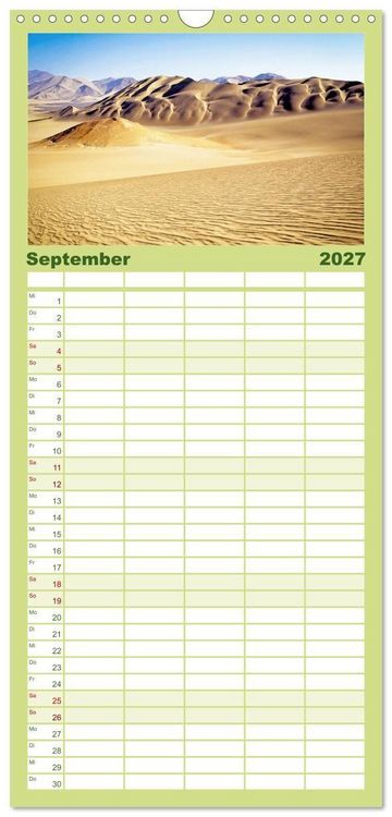 Produktbild: Familienplaner 2027 - Peru: Natur mit Geschichte mit 5 Spalten (Wandkalender, 21 x 45 cm) CALVENDO