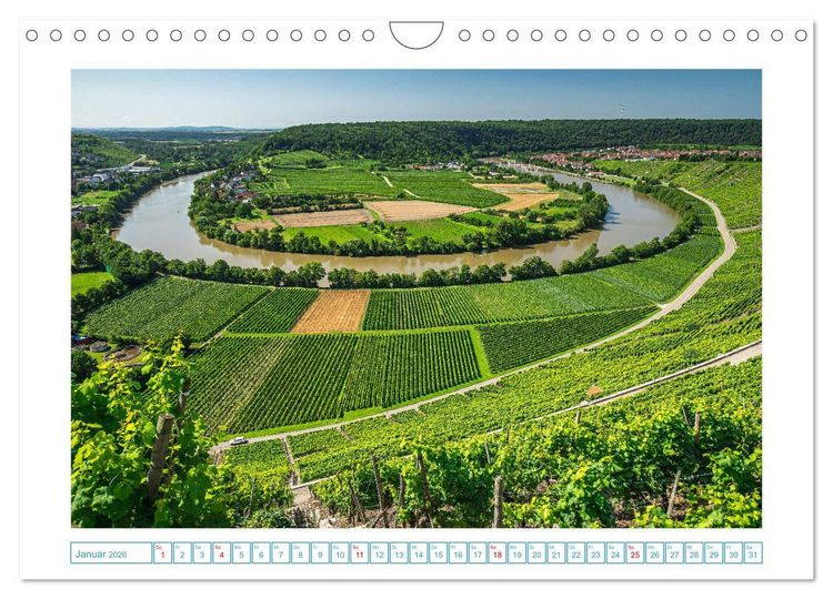 Produktbild: Naturwunder - Deutschlands Flussschleifen (Wandkalender 2026 DIN A4 quer), CALVENDO Monatskalender
