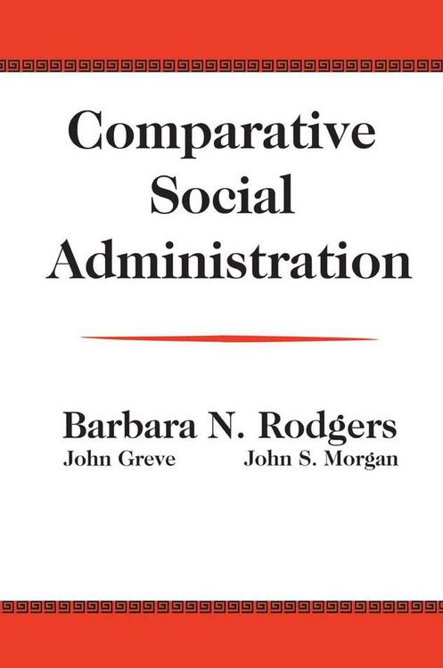 Produktbild: Comparative Social Administration