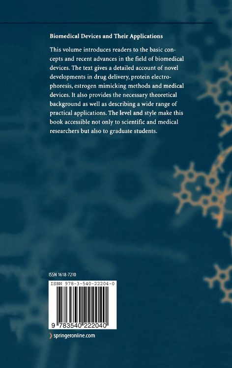Produktbild: Biomedical Devices and Their Applications