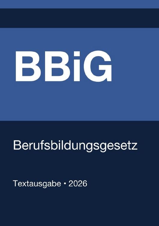 Produktbild: BBiG - Berufsbildungsgesetz (Deutschland) 2026