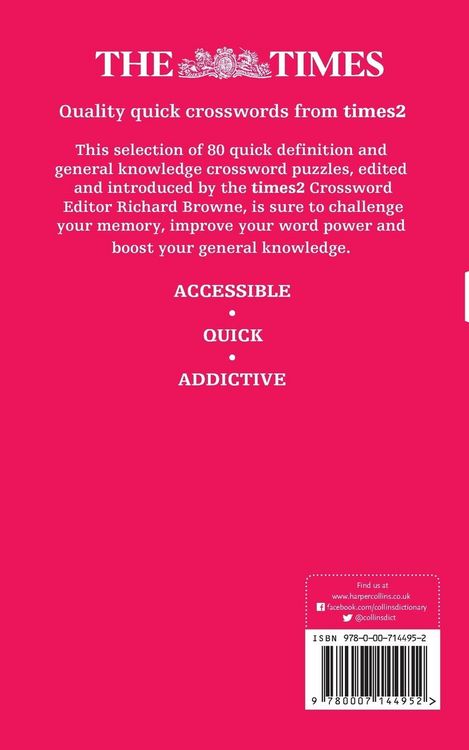 Produktbild: The Times Quick Crossword Book 4