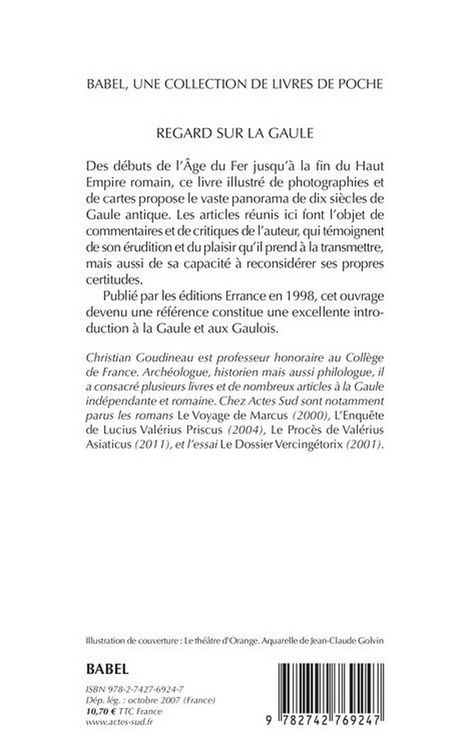 Produktbild: Regard sur la Gaule : recueil d'articles