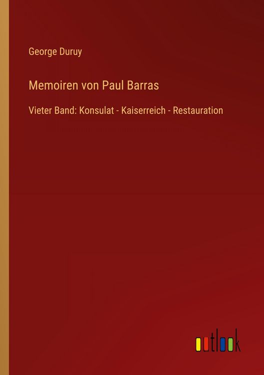 Produktbild: Memoiren von Paul Barras