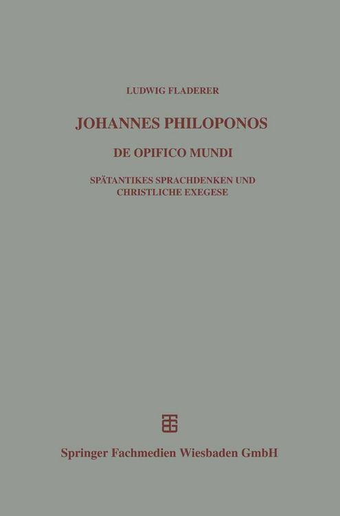Produktbild: Johannes Philoponos