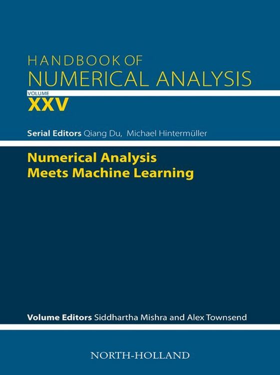 Produktbild: Numerical Analysis meets Machine Learning