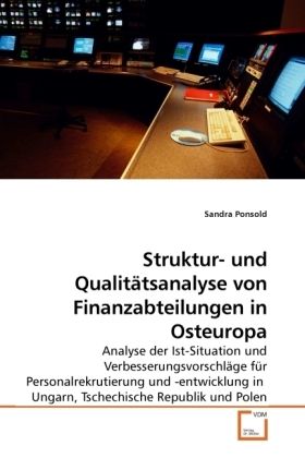 Produktbild: Ponsold, S: Struktur- und Qualit&auml;tsanalyse von Finanzabteilu