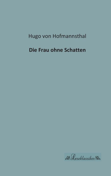 Produktbild: Die Frau ohne Schatten