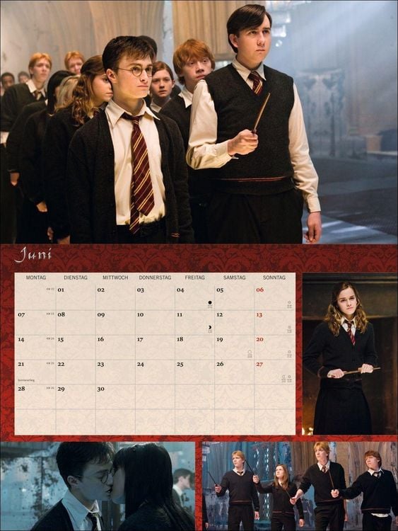 Produktbild: Harry Potter Broschur XL Kalender 2027