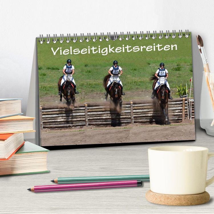 Produktbild: Vielseitigkeitsreiten (Tischkalender 2026 DIN A5 quer), CALVENDO Monatskalender