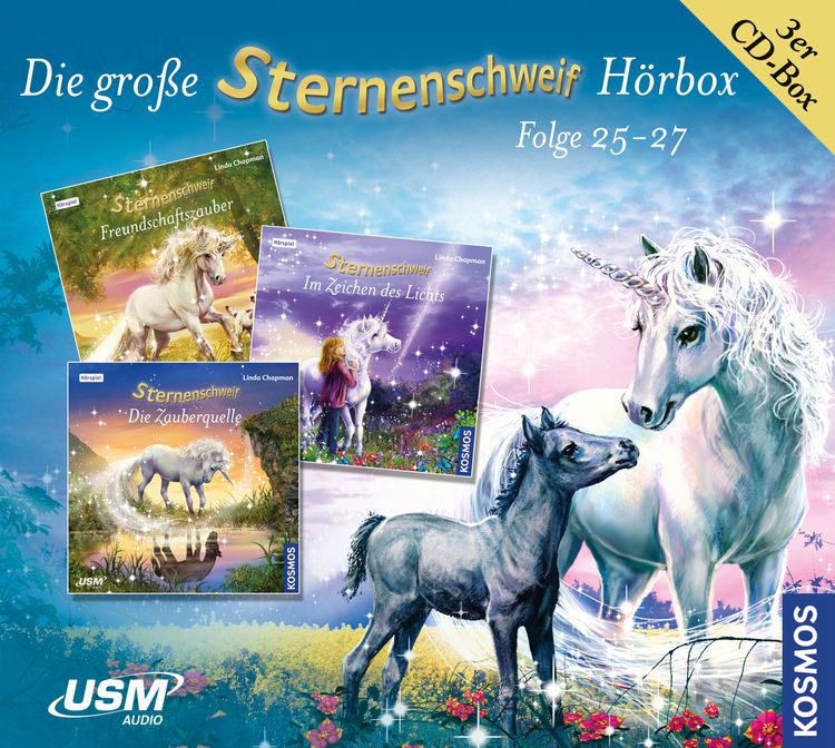 Produktbild: Die gro&szlig;e Sternenschweif H&ouml;rbox Folgen 25-27 (3 Audio CDs)