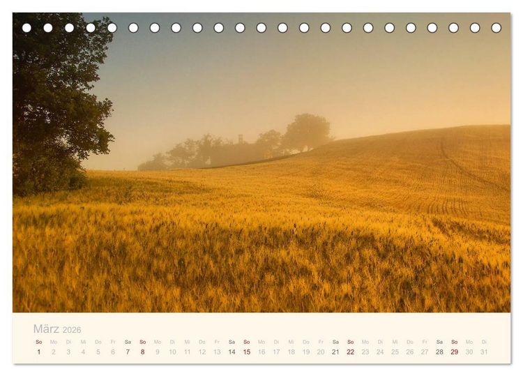 Produktbild: Unterwegs in den Marken (Tischkalender 2026 DIN A5 quer), CALVENDO Monatskalender