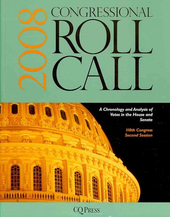 Produktbild: Congressional Roll Call 2008