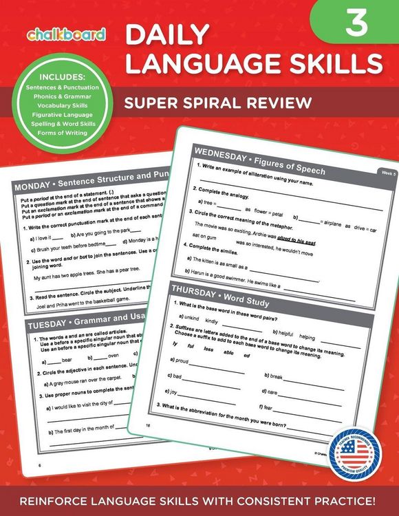 Produktbild: Daily Language Skills Grade 3