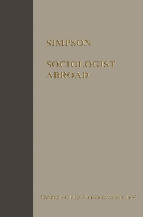 Produktbild: Sociologist Abroad