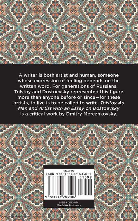 Produktbild: Tolstoy As Man and Artist with an Essay on Dostoyevsky